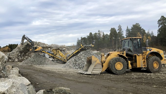 Straks slutt på steinknusingen